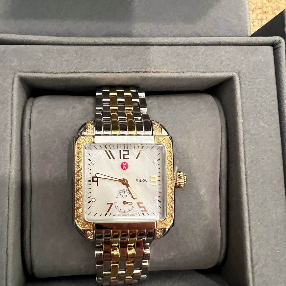 Milou Two-Tone Square Watch